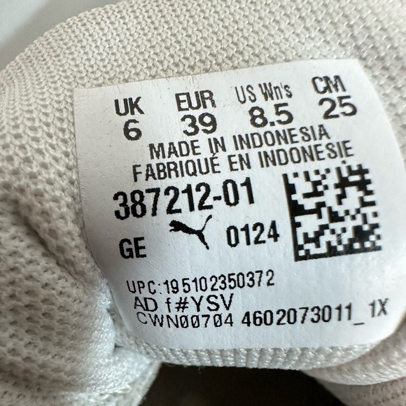 Puma Karmen Rebelle Womens Size 8.5 Casual Platform Sneakers Shoes White Logo - Picture 4 of 16